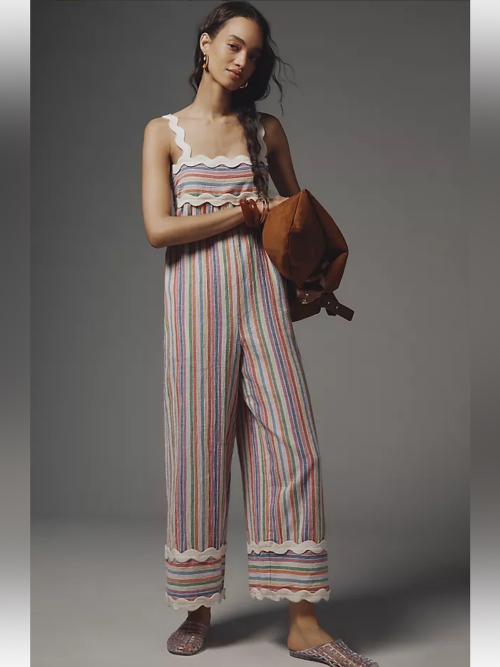 NWT retail $169.95 size XS #Anthropologie Saylor Brinlee Stripe Jumpsuit